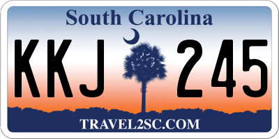 SC license plate KKJ245