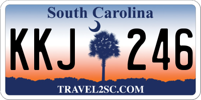SC license plate KKJ246