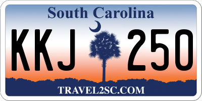 SC license plate KKJ250