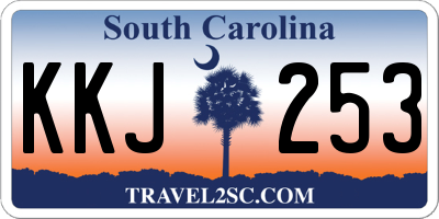SC license plate KKJ253
