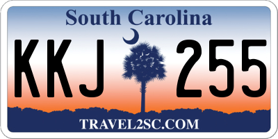 SC license plate KKJ255