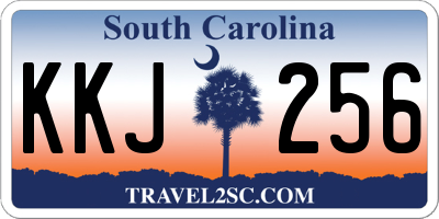 SC license plate KKJ256