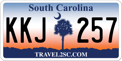 SC license plate KKJ257