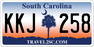 SC license plate KKJ258
