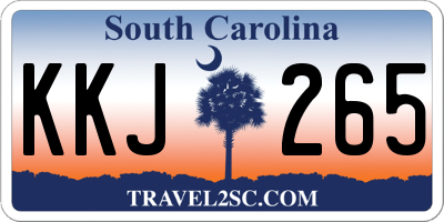 SC license plate KKJ265