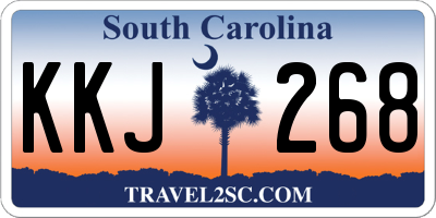 SC license plate KKJ268