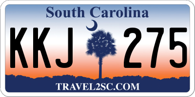 SC license plate KKJ275