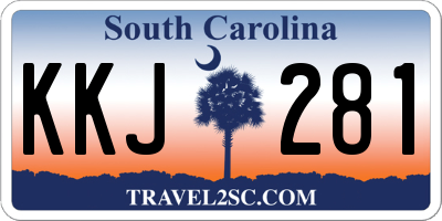 SC license plate KKJ281