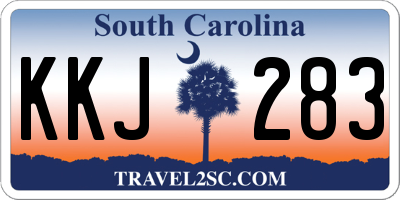 SC license plate KKJ283