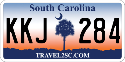 SC license plate KKJ284