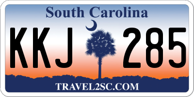 SC license plate KKJ285