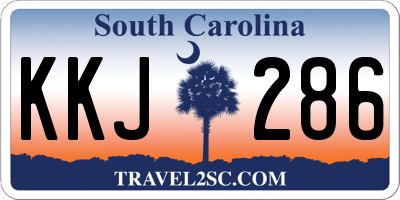 SC license plate KKJ286
