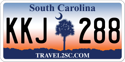 SC license plate KKJ288