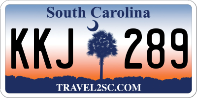 SC license plate KKJ289