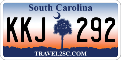 SC license plate KKJ292