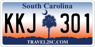 SC license plate KKJ301
