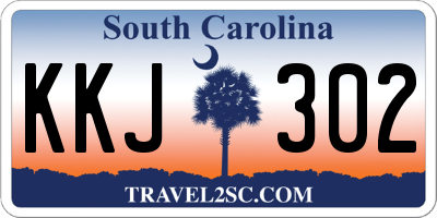 SC license plate KKJ302