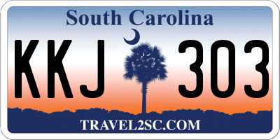 SC license plate KKJ303