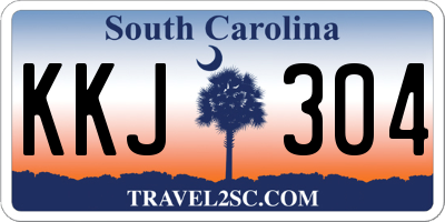 SC license plate KKJ304