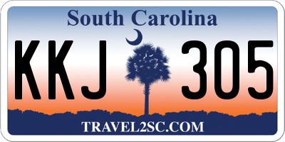 SC license plate KKJ305