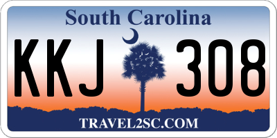 SC license plate KKJ308