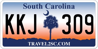 SC license plate KKJ309