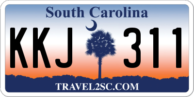 SC license plate KKJ311