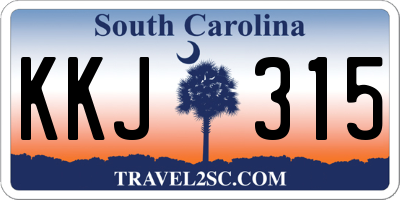 SC license plate KKJ315