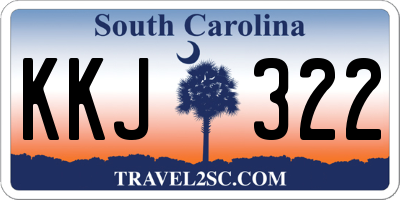 SC license plate KKJ322