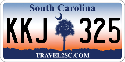 SC license plate KKJ325