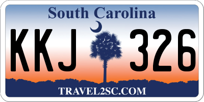 SC license plate KKJ326