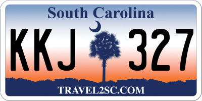 SC license plate KKJ327