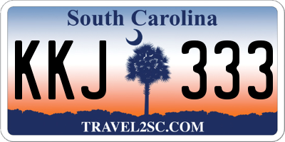 SC license plate KKJ333