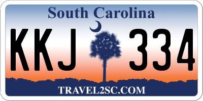 SC license plate KKJ334