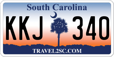 SC license plate KKJ340