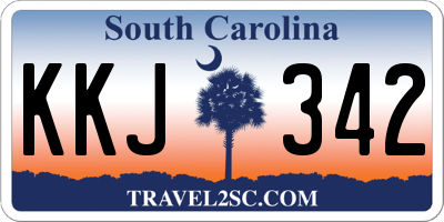 SC license plate KKJ342