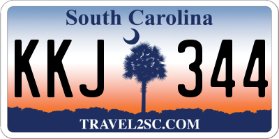 SC license plate KKJ344