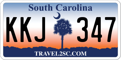 SC license plate KKJ347