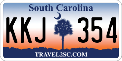 SC license plate KKJ354
