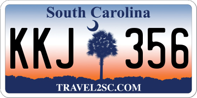 SC license plate KKJ356