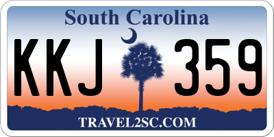 SC license plate KKJ359