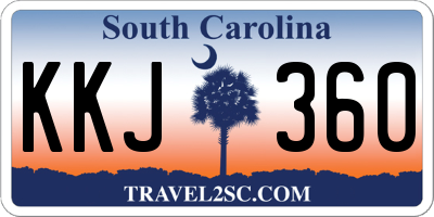SC license plate KKJ360