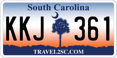 SC license plate KKJ361