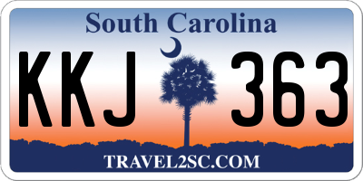 SC license plate KKJ363