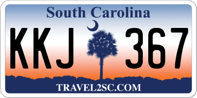 SC license plate KKJ367