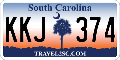 SC license plate KKJ374