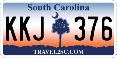 SC license plate KKJ376