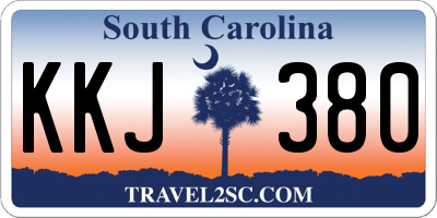 SC license plate KKJ380