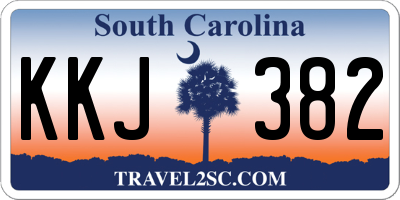 SC license plate KKJ382