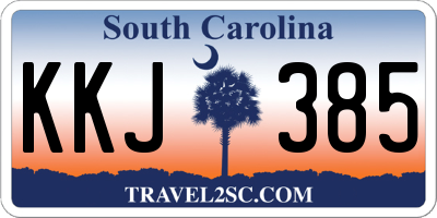 SC license plate KKJ385